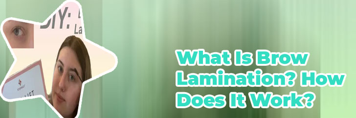 Brow lamination at home