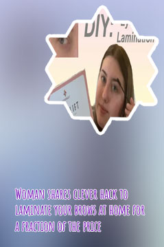 Laminate brows at home