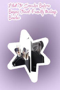 Makeup brush holder travel