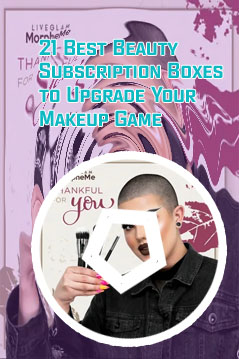 Makeup brushes monthly subscription boxes